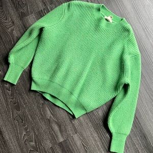 Green pearl knit H&M sweater